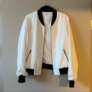 Silk bomber jacket